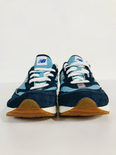 Load image into Gallery viewer, New Balance Women&#39;s Suede Panel X-Racer Platform Trainers | UK3 | Blue
