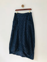 Load image into Gallery viewer, Sahara Women&#39;s Linen Maxi Skirt | M UK12 | Blue
