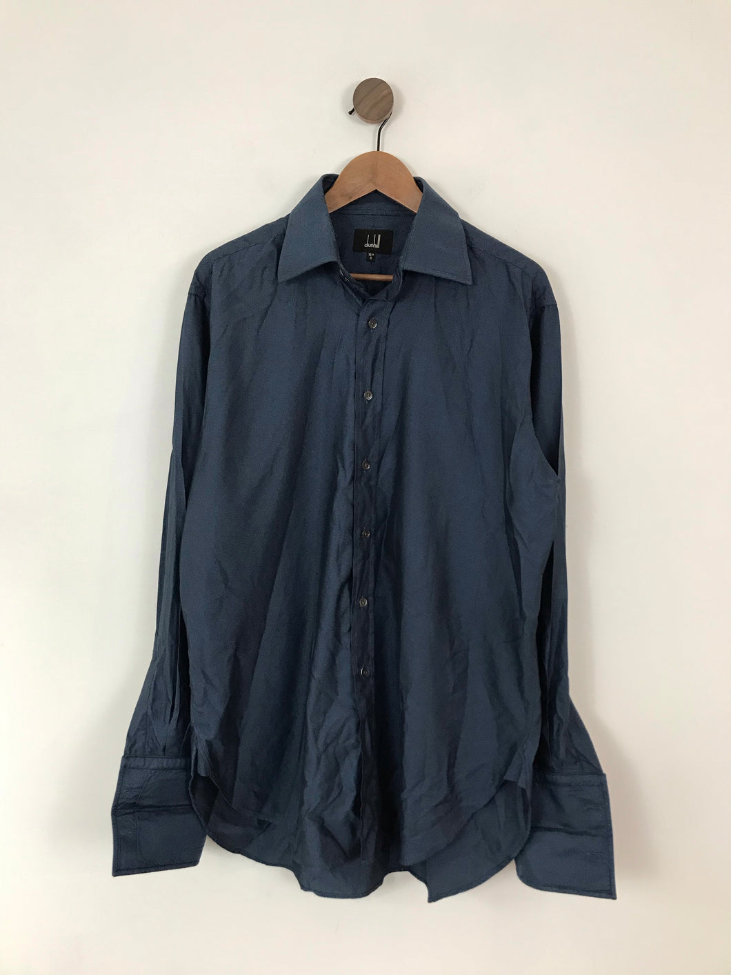 Dunhill Men’s Regular Fit Shirt | L 16.5 | Blue