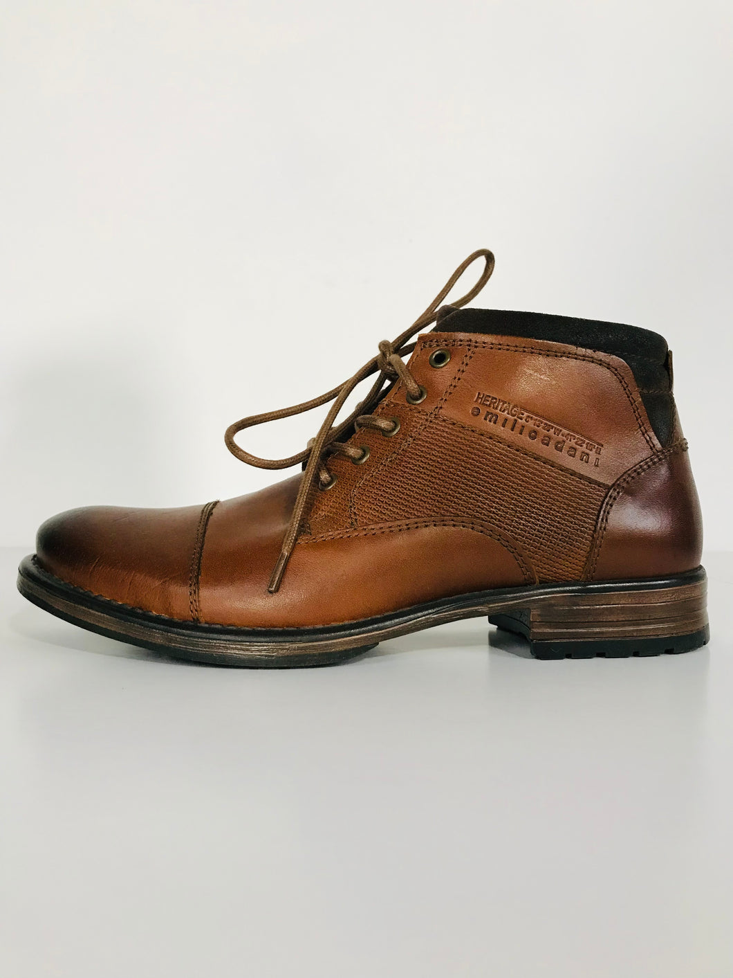 Emilio Adani Men's Lace Up Ankle Boots | EU42 UK8 | Brown