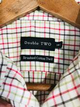 Load image into Gallery viewer, Double Two Men&#39;s Cotton Check Button-Up Shirt | 14.5 S | Multicolour
