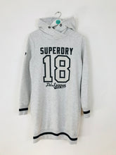 Load image into Gallery viewer, Superdry Women’s Sweatshirt Hoodie Dress | M UK10-12 | Grey
