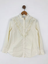 Load image into Gallery viewer, &amp; Other Stories Women’s Oversized Frill Shirt | UK8 EU36 | Cream
