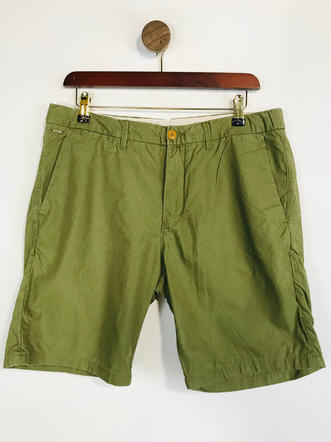 Scotch & Soda Men's Cotton Mid-Length Shorts | W32 | Green