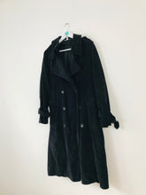 Load image into Gallery viewer, Current Elliot Charlotte Gainsbourg Womens Cord Trench Coat | 1 UK10-12 | Dark Navy
