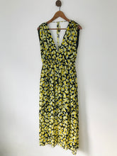 Load image into Gallery viewer, &amp; Other Stories Women’s Floral Gathered Maxi Dress | UK10 EU38 | Yellow
