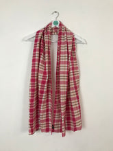 Load image into Gallery viewer, Vineetaz Womens Check Scarf | W20.5” L68” | Pink
