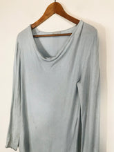 Load image into Gallery viewer, Jigsaw Women&#39;s Long Sleeve T-Shirt | S UK8 | Blue
