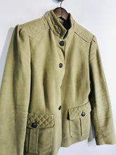 Load image into Gallery viewer, Zara Women&#39;s Cotton Military Jacket | XL UK16 | Beige
