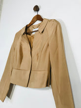 Load image into Gallery viewer, LK Bennett Women&#39;s Silk Smart Blazer Jacket | S UK8 | Beige
