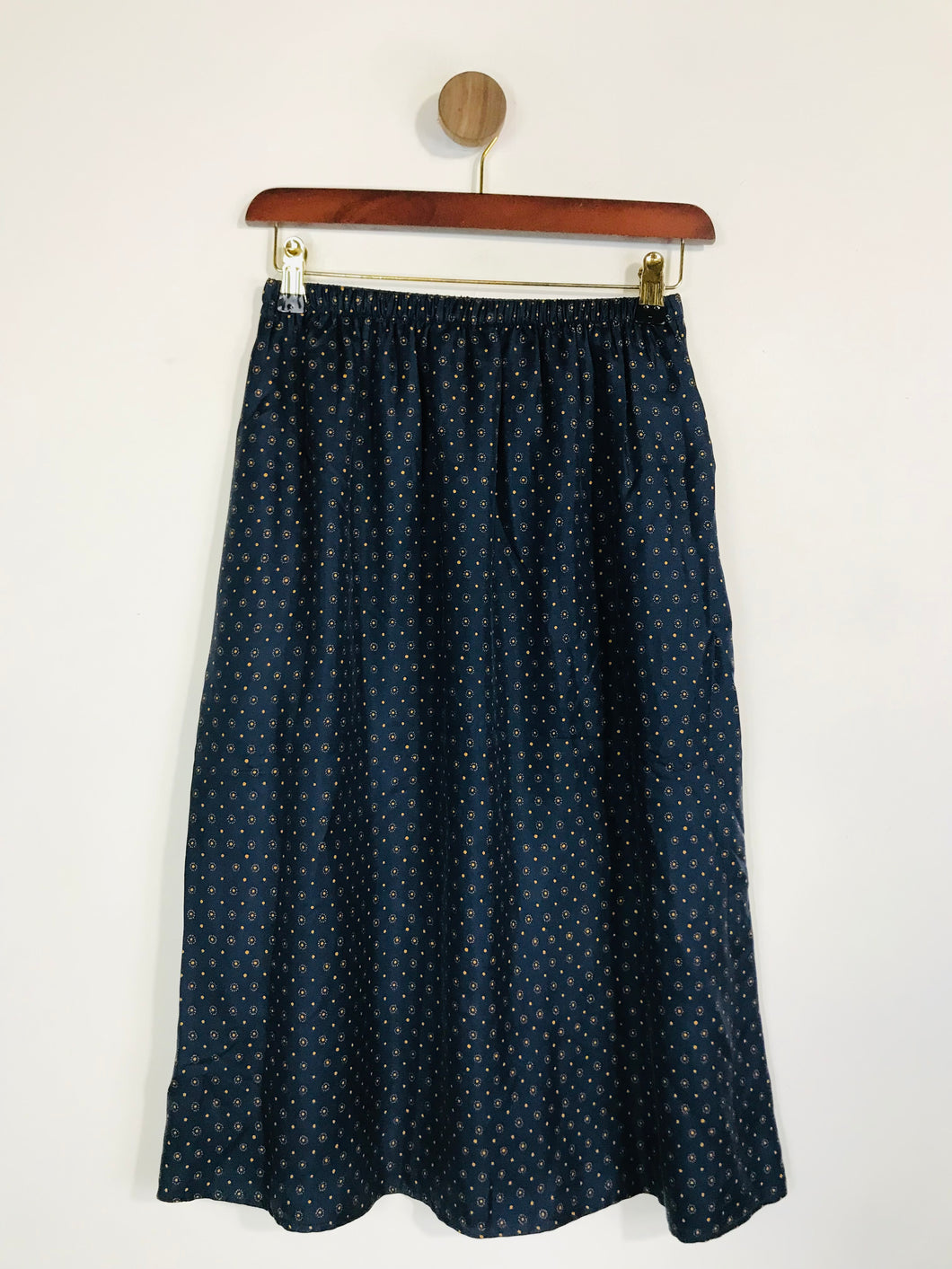 Toast Women's Silk A-Line Skirt | UK8 | Blue
