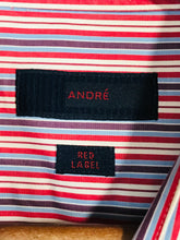 Load image into Gallery viewer, André Men&#39;s Cotton Striped Button-Up Shirt | 4XL | Multicoloured
