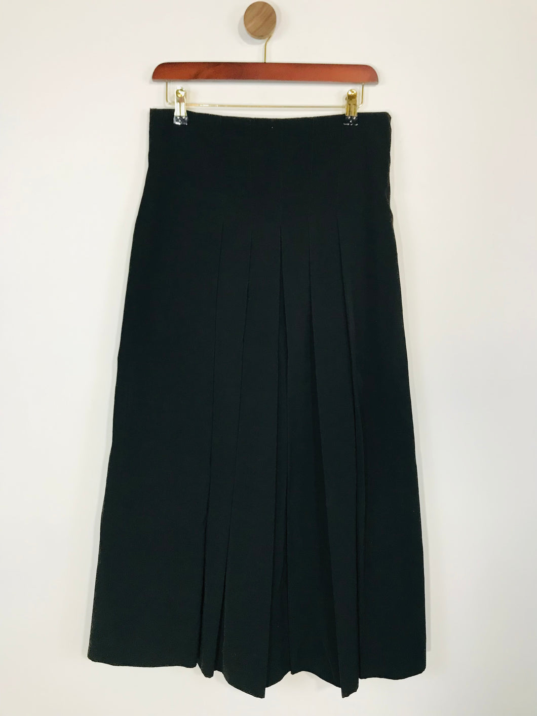 Margaret Howell Women's Smart Pleated Maxi Skirt | UK14 | Black