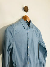 Load image into Gallery viewer, Massimo Dutti Women&#39;s Cotton Button-Up Shirt | EU36 UK8 | Blue

