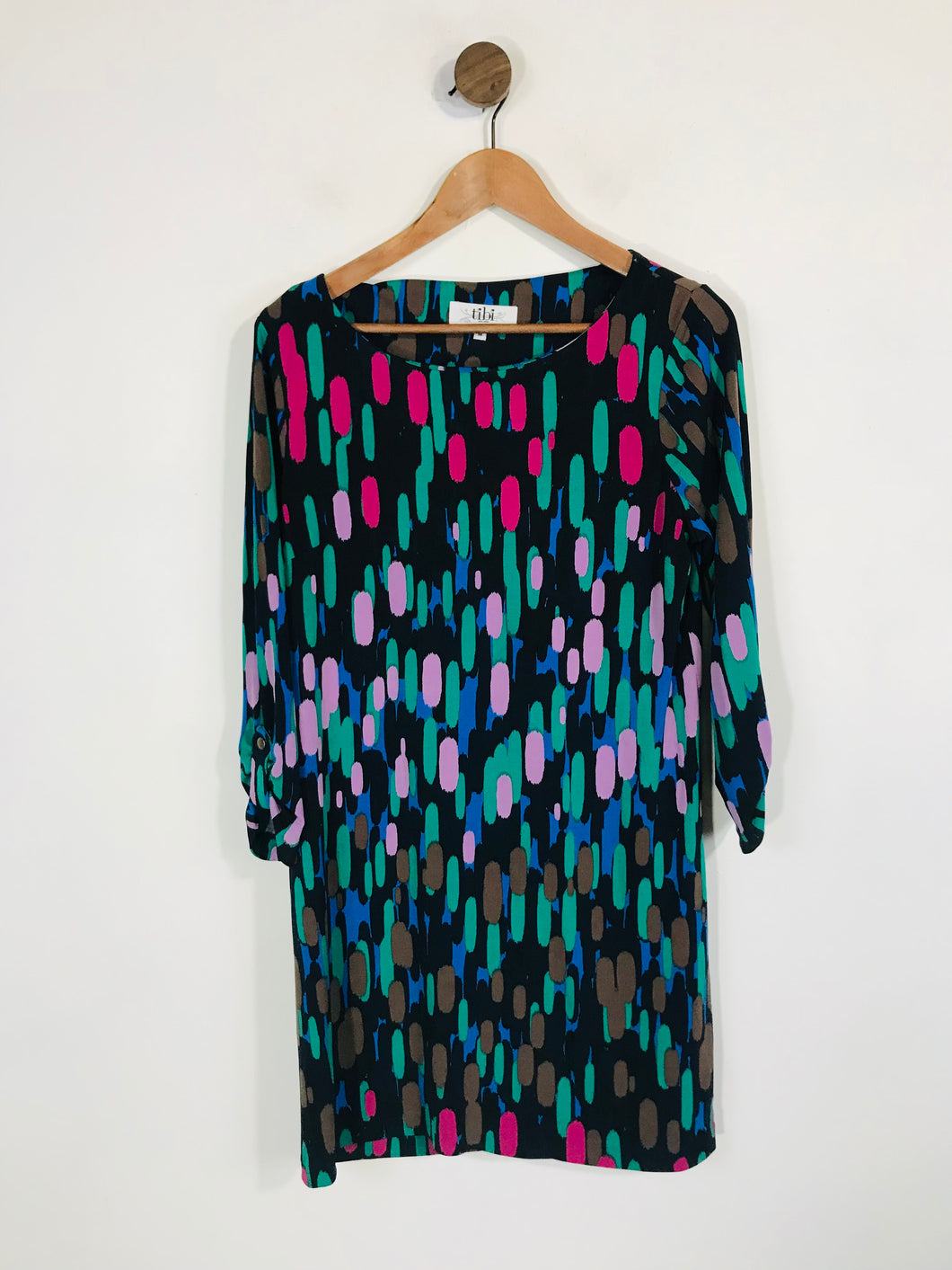 Tibi New York Women's Abstract Polka Dot Print Shift Dress | M UK10-12 | Multicoloured