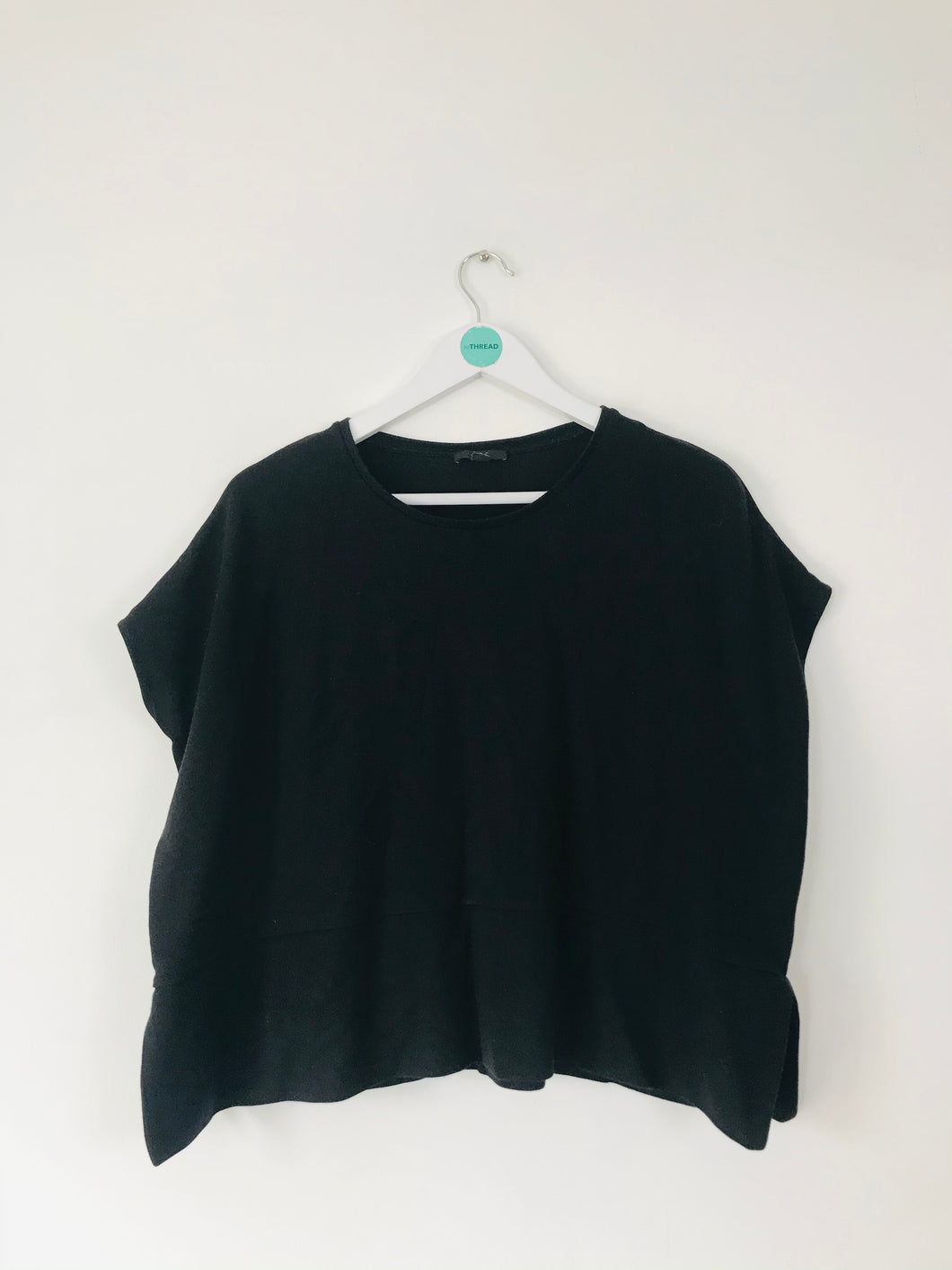 COS Women’s Oversized T-Shirt | S UK8 | Black