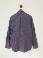 Load image into Gallery viewer, Gant Men’s Stripe Regular Fit Shirt | M | Purple
