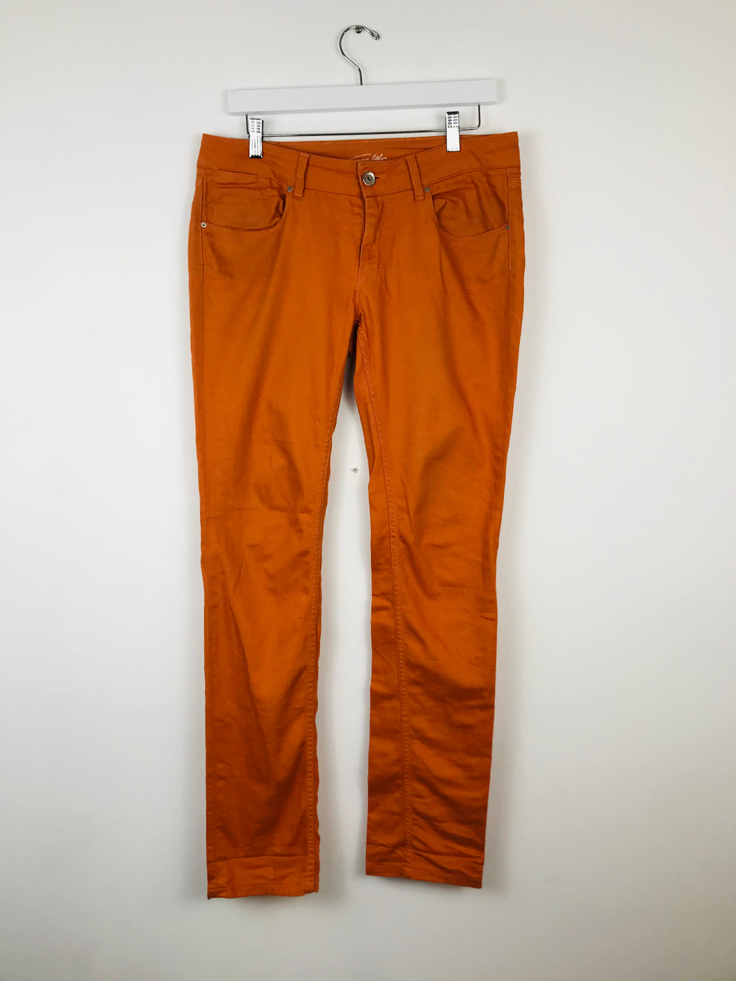 Tommy Hilfiger Womens Orange Jeans | W33 L32 | Orange