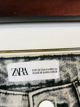 Load image into Gallery viewer, Zara Women&#39;s Acid Wash Jeggings Jeans | US4 UK8 | Grey
