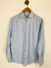 Load image into Gallery viewer, T M Lewin Men&#39;s Striped Button-Up Shirt | 15.5 34.5 | Blue
