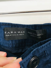 Load image into Gallery viewer, Zara Men’s Chino Straight Slim Fit Trousers | 42 UK32 | Blue
