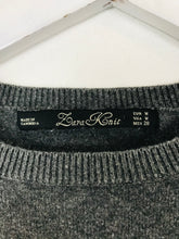 Load image into Gallery viewer, Zara Knit Women’s Short Sleeve Top | M UK12-14 | Grey
