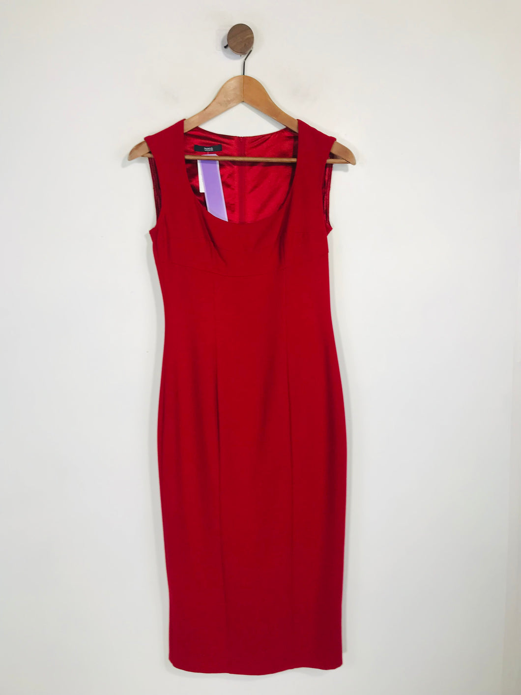 M&S Women's Smart Bodycon Dress NWT | UK10 | Red