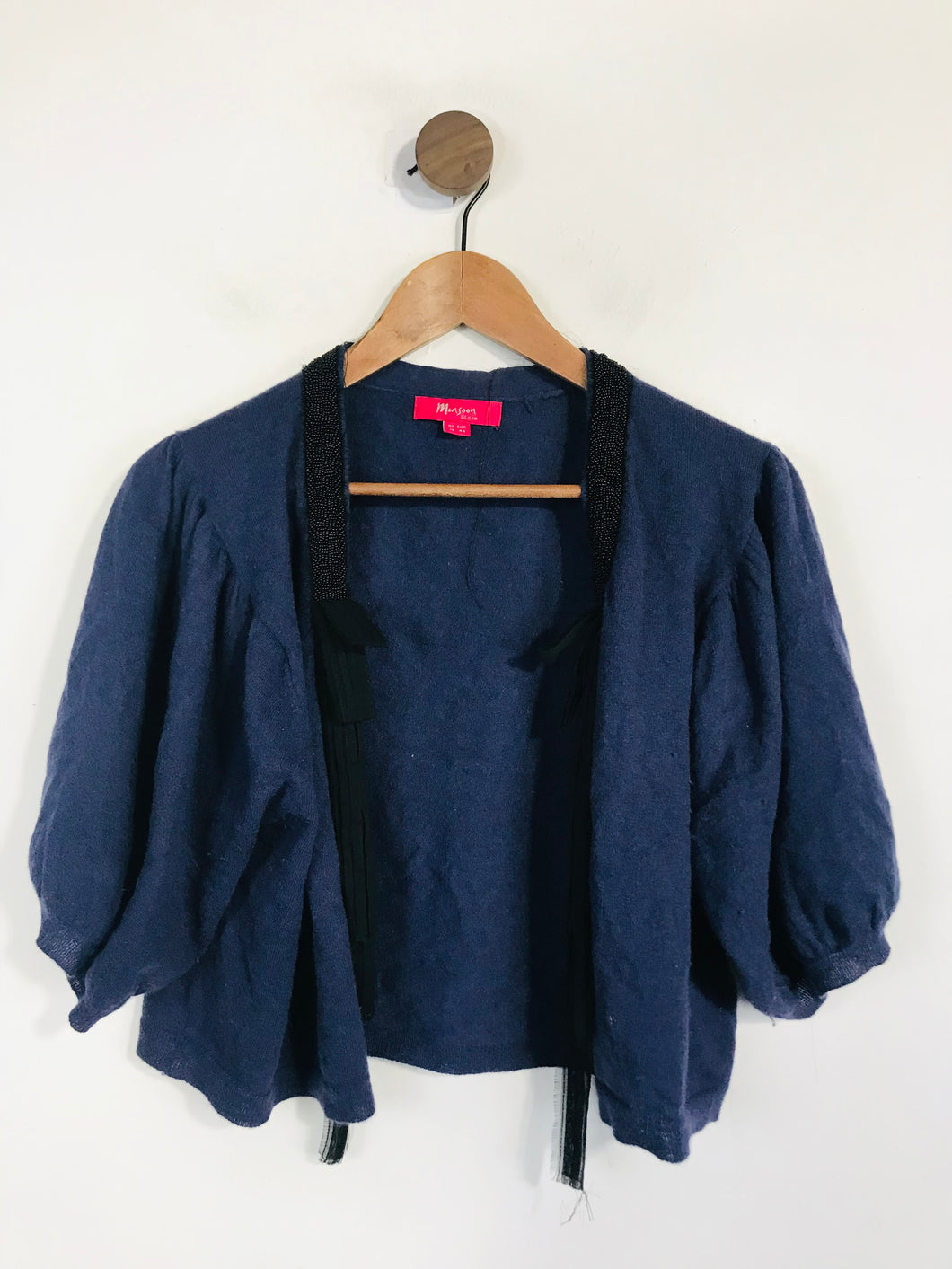 Monsoon Women's Embroidered Cardigan | UK18 | Blue