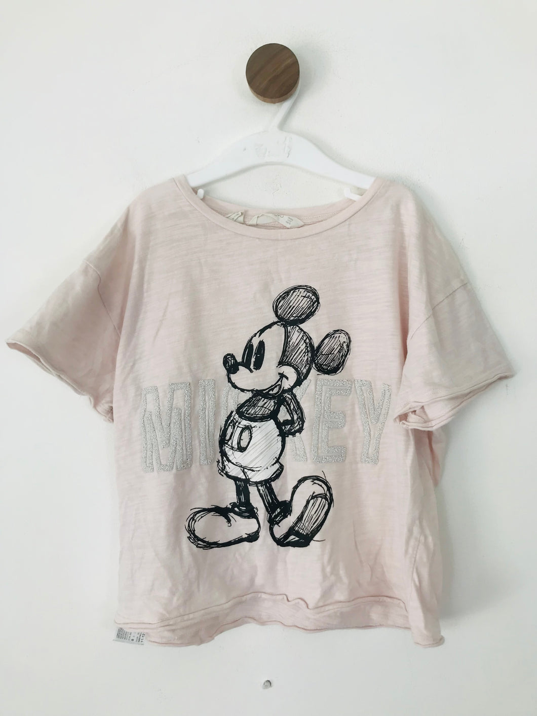 Mango Kid's Mickey Mouse T-Shirt  | 11/12 Years | Pink