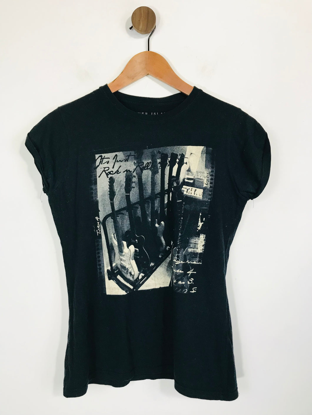 River Island Women's Cotton T-Shirt | UK12 | Black