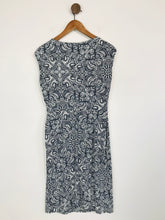 Load image into Gallery viewer, TM Lewin Women&#39;s Ruched Patterned Shift Dress | M UK10-12 | Blue
