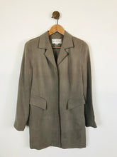 Load image into Gallery viewer, Austin Reed Women&#39;s Silk Smart Blazer Jacket | UK10 | Grey

