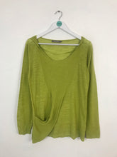 Load image into Gallery viewer, Sandwich_ Women’s Long Sleeve Lightweight Knit Top | UK 16 L | Green
