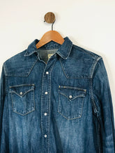 Load image into Gallery viewer, Polo Ralph Lauren Women&#39;s Denim Look Button-Up Shirt | L UK14 | Blue

