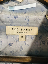 Load image into Gallery viewer, Ted Baker Men&#39;s Floral Button-Up Shirt | 5 | Blue
