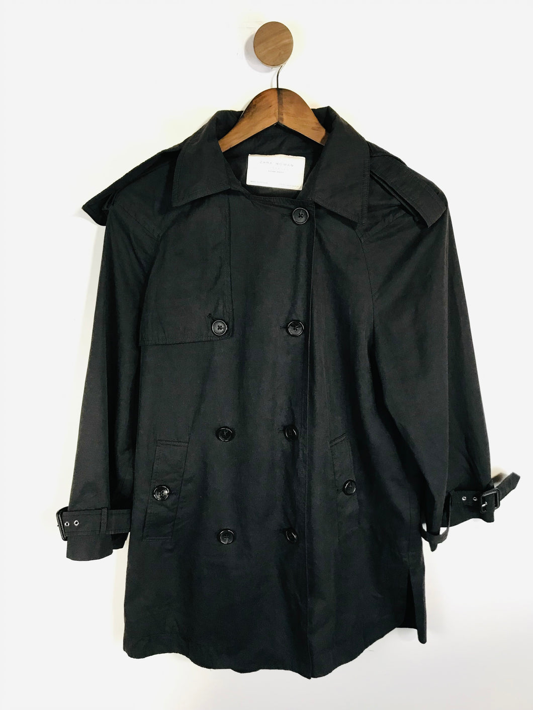 Zara Women's Trench Coat | XS UK6-8 | Black