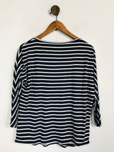 Load image into Gallery viewer, Boden Women&#39;s Striped Long Sleeve T-Shirt | UK10 | Blue
