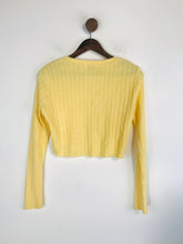 Load image into Gallery viewer, In The Style Women&#39;s Ribbed Cardigan | UK10 | Yellow
