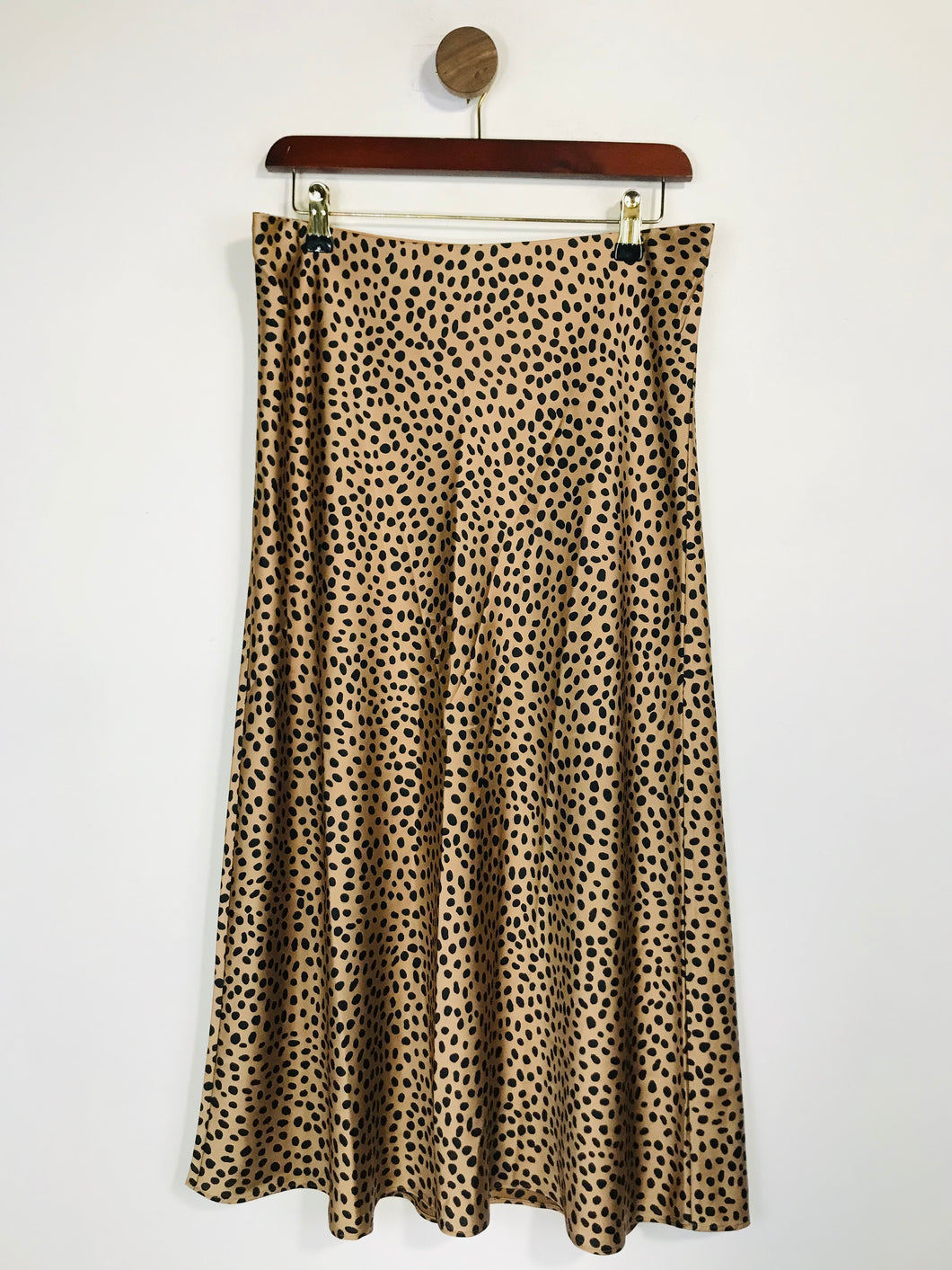 J. Crew Women's Leopard Print A-Line Skirt | M UK10-12 | Multicoloured