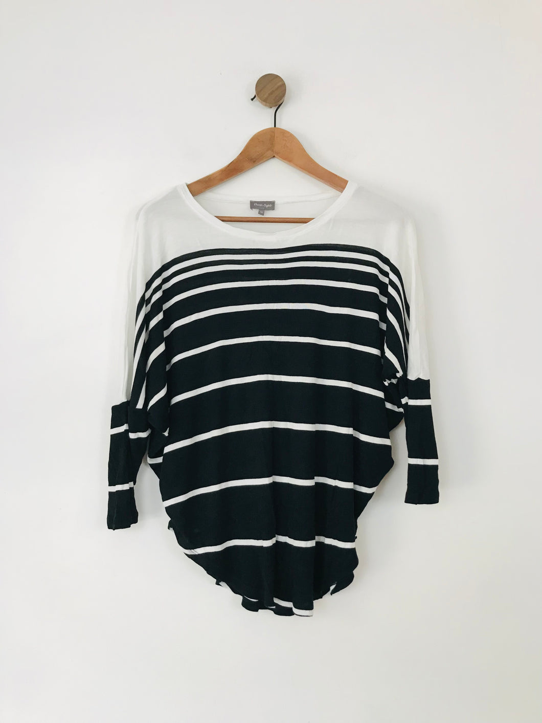Phase Eight Women's Striped T-Shirt | UK14 | Black