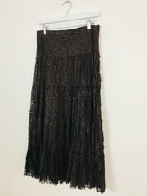 Load image into Gallery viewer, Phase Eight Womens Lace Gathered Gypsy Maxi Skirt | UK 12 | Brown
