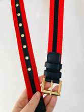 Load image into Gallery viewer, Boden Women’s Stripe Belt | XS/S UK6-8 | Red
