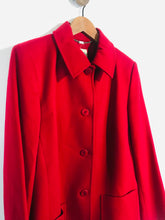 Load image into Gallery viewer, Viyella Women&#39;s Wool Overcoat Coat | UK14 | Red
