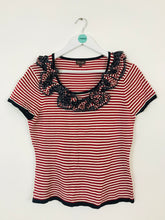 Load image into Gallery viewer, Phase Eight Women’s Striped Blouse | UK16 | Red
