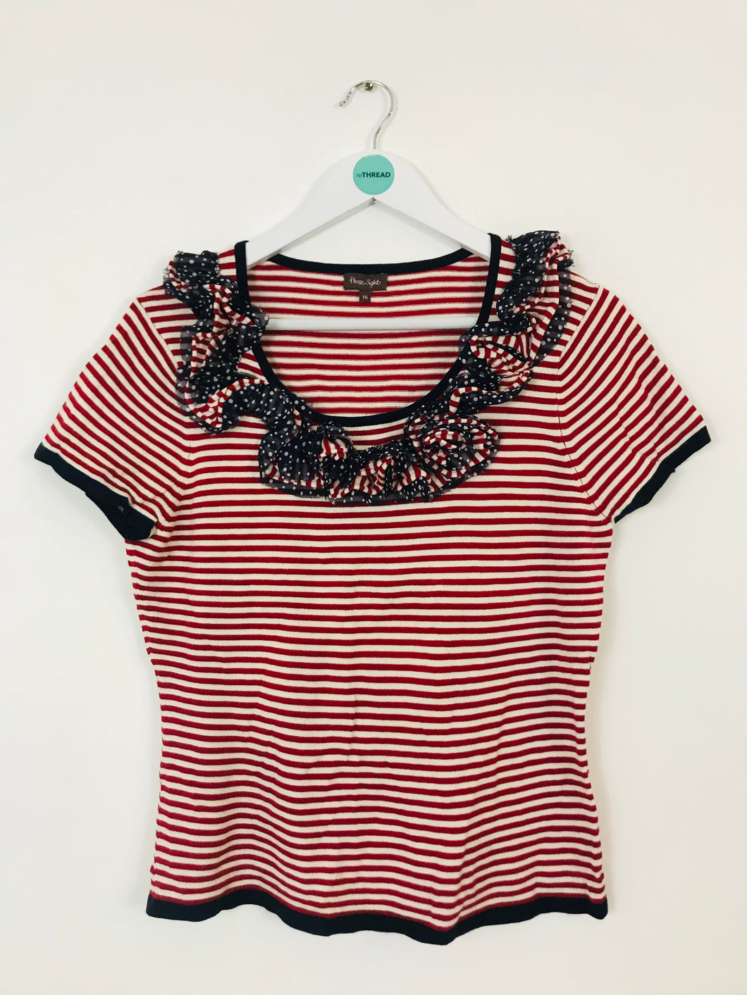 Phase Eight Women’s Striped Blouse | UK16 | Red