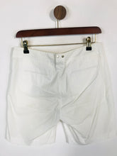Load image into Gallery viewer, Emporio Armani Women&#39;s High Waist Mid-Length Shorts | S UK8 | White
