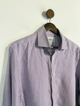 Load image into Gallery viewer, Charles Tyrwhitt Men&#39;s Cotton Striped Button-Up Shirt | 16.5 42 | Purple
