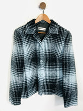 Load image into Gallery viewer, Gerry Weber Women&#39;s Wool Check Gingham Blazer Jacket | UK16 | Grey
