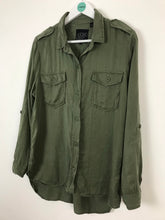 Load image into Gallery viewer, Superdry Oversized Military Style Shirt | L UK12-14 | Green
