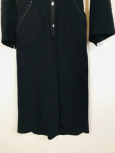 Load image into Gallery viewer, Cop Copine Women&#39;s Wool Long Overcoat Coat | EU38 UK10 | Black
